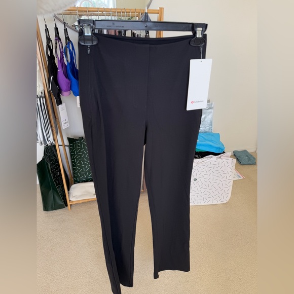 NWT Lululemon Smooth Fit Pull-On High-Rise Pant Regular, Black, Size 4 - Picture 3 of 9